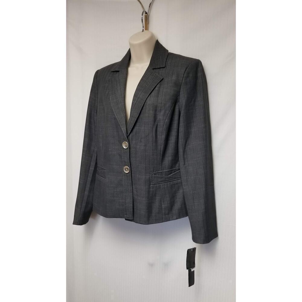 NWT Signature By Larry Levine Suit Jacket Color Heather Gray Size 8 - Picture 5 of 12